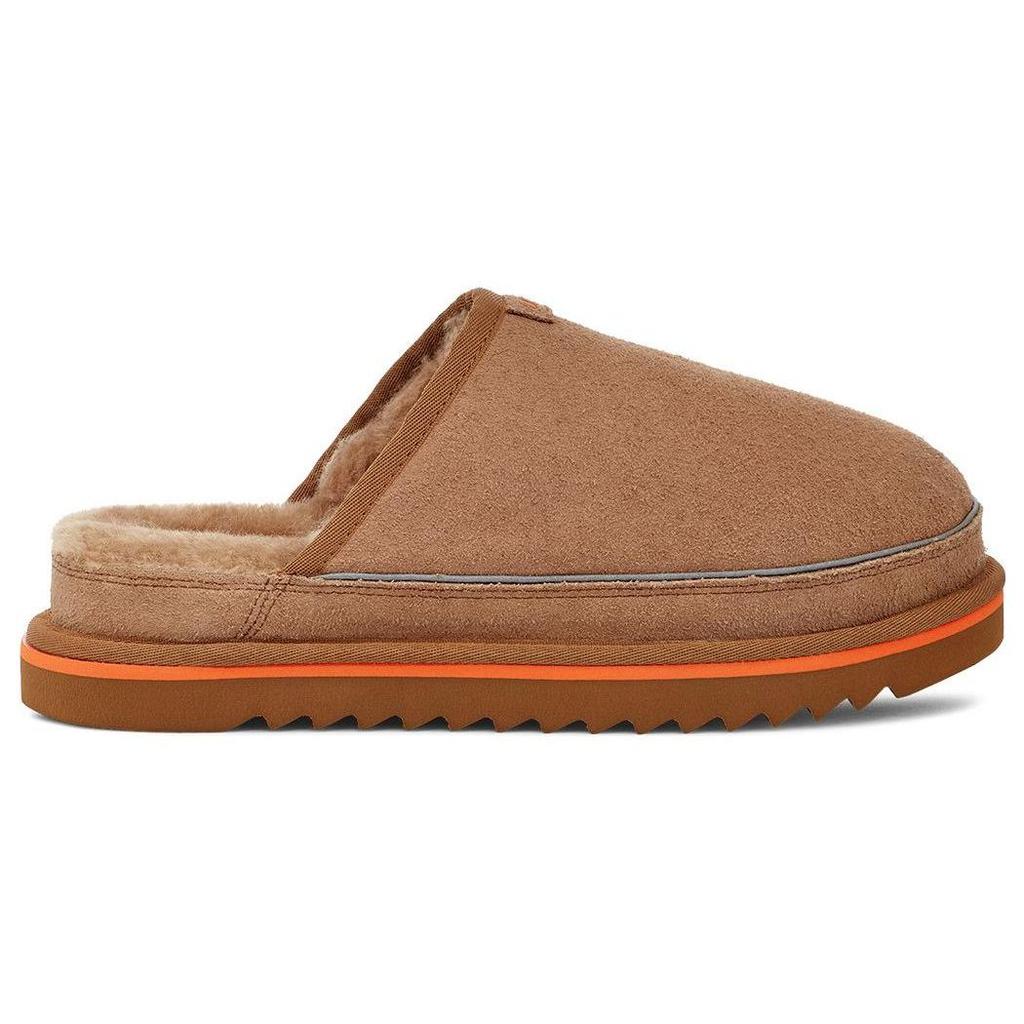 UGG Мягкие удобные теплые тапочки с закрытым носком мужские тапочки коричневые 1144100-COGS