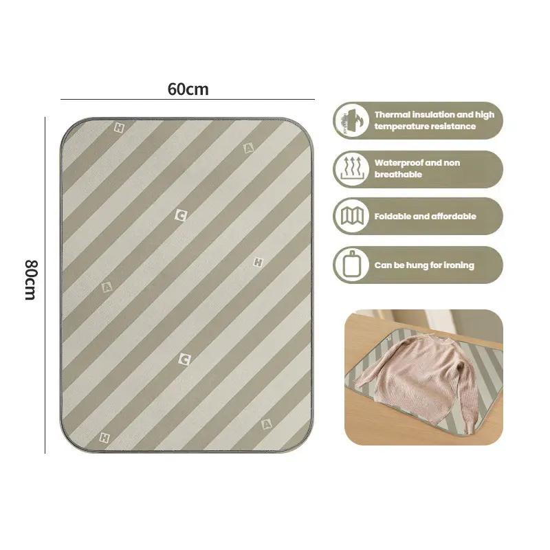 Складной домашний коврик для глажки Защита от ожогов Теплоизоляция Водонепроницаемый Коврик для глажки паровым утюгом с хранением для мебельных принадлежностей