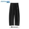 Jeanswest Men's Letter Print Relaxed Fit Casual Pants