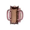 Coach Pepper 17 Heart Petal Print Magnetic Closure Canvas And Leather Mini Handbag Women handbag White Pink C7599-IMCAH