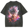 Сон Гоку Dragon Ball Аниме Ретро Харадзюку Стиранная Футболка Хлопок Мужская Хип-хоп Уличная Одежда Оверсайз Женская Короткий Рукав