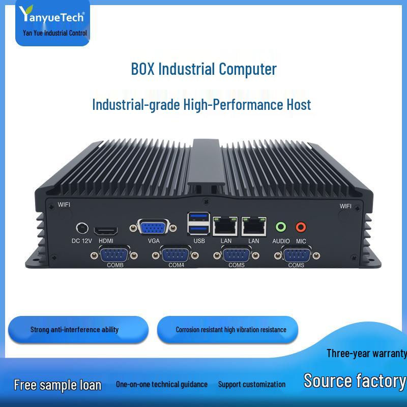 Fanless Mini Industrial Control Computer Barebone System