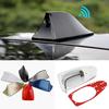 New 1 Pc Universal FM Signal Amplifier Car Radio Aerials Shark Fin Antenna Car Roof Decoration Auto Side Replacement 6 Colors