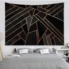 Геометрический узор Цветной гобелен Офисный гобелен для гостиной Домашний настенный декоративный гобелен