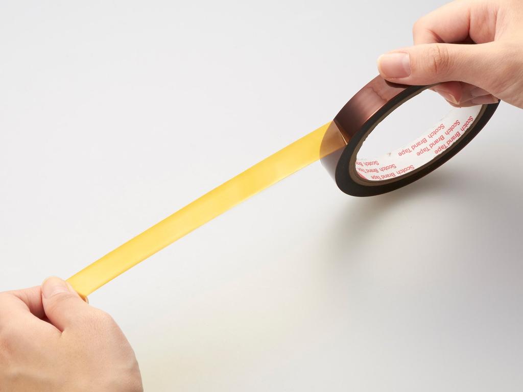 Малярная лента 3M 5413 ширина 14 мм x 33 м термостойкая полиимидная/термостойкая