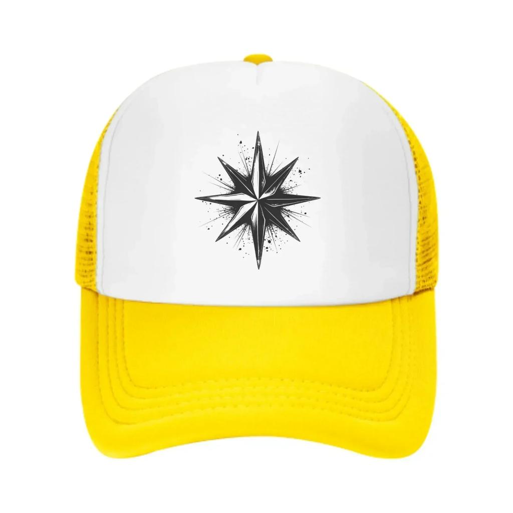 Black And White Stars New Summer Leisure Sports Daily Sun Hat Fishing Outdoor Activity Unisex Canvas Fashion Duck Tongue Cap