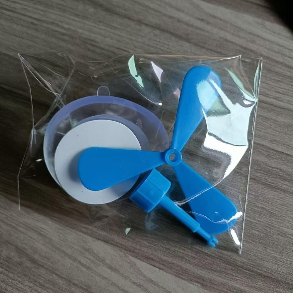 4pcs Plastic Bamboo Dragonfly Decor Sucker Mount Motorcycle Helmet Propeller Helmet Accessories