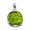 Подвеска из серебра 925 пробы с драгоценным камнем молдавитовый кварц 1,58 дюйма B9R40