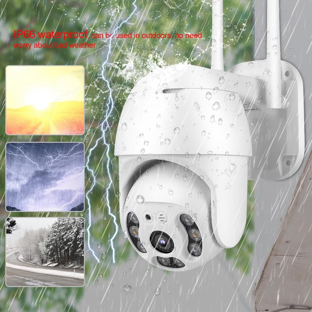 Водонепроницаемая 8LED 2,5-дюймовая 1080P Wi-Fi купольная камера ночного видения CCTV домашняя безопасность