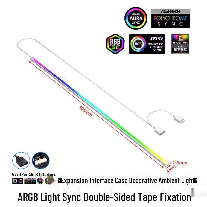 5V 3-контактная ARGB LED неоновая светодиодная лента для синхронизации корпуса компьютера