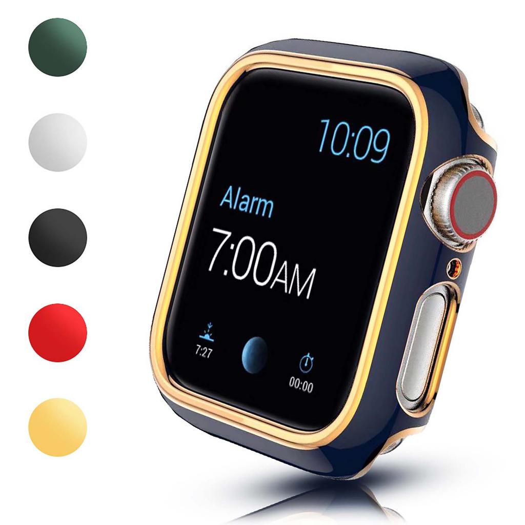 Двухцветный чехол для Apple Watch S10 42мм 46мм 45мм 44мм ПК полый защитный чехол для Iwatch S9 S8 40мм 41мм 38мм