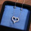 Hot Brand Vintage Heart Necklace Luxury Jewelry For Women Designer Pendant Pure 925 Sliver Lady Party Diamond Chain Necklaces