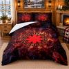 Printed 3Pcs Bedding Set Red Hot Chili Peppers Pattern Bed Sheet Pillowcase For Bedroom Decor