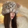 Thicken Fluffy Fur Bucket Hat Windproof Mongolian Cap Fashion Plush Fisherman Hat Chrismas Gifts