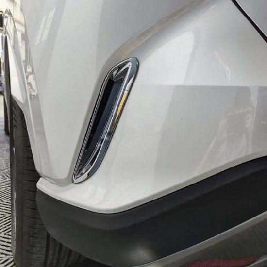 -2024 Lexus RX Хромированная Накладка Вентиляционного Отверстия Заднего Бампера Аксессуары | Левая | Полированный Хром | Серебристый | Клейкая Лента Для Сверления Необходима | Китай