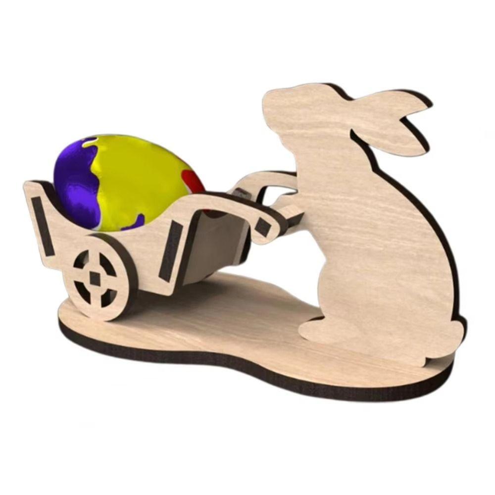 Rabbit Shaped Easter Egg Holder Ornament Egg Storage New Rabbit Table Desktop Decoration