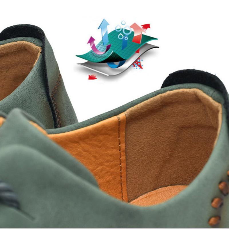 Весна и осень Новые мужские повседневные туфли ручной работы на шнуровке в деловом стиле из кожи