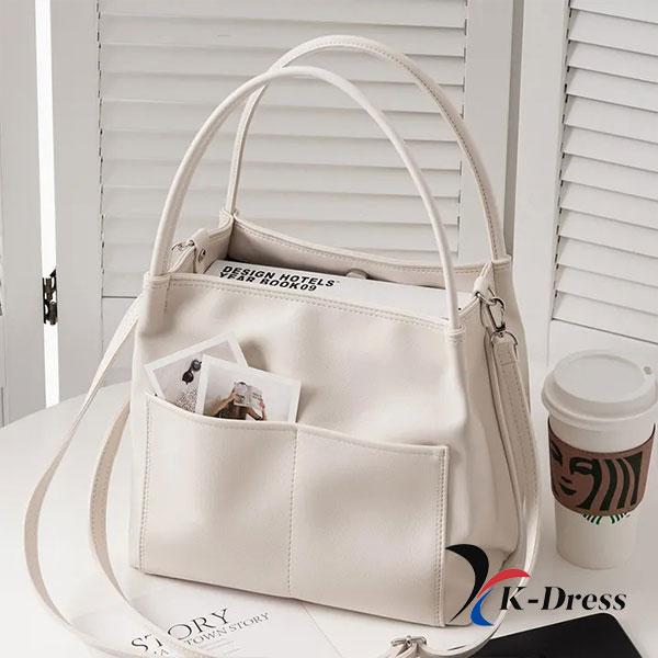 Карманная двусторонняя сумка-шоппер с перекрестием (4 цвета)