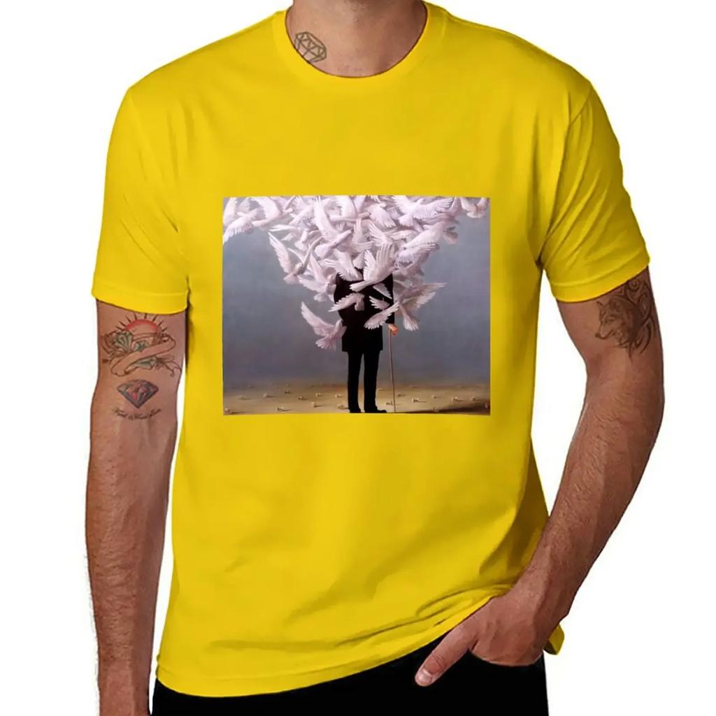 René Magritte Art Exhibition Poster, Vintage Art, Abstract Poster, High Quality Art Print T-Shirt plus sizes t shirts for men
