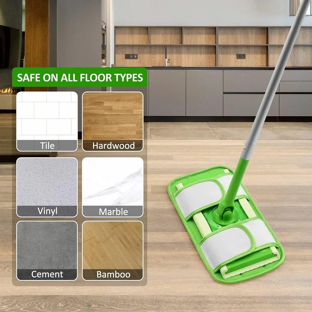 Насадки из микрофибры для швабр Swiffer Sweeper 12 дюймов Многоразовые Моющиеся Сменные насадки для швабры для пола Мультиповерхностная Влажная и Сухая уборка