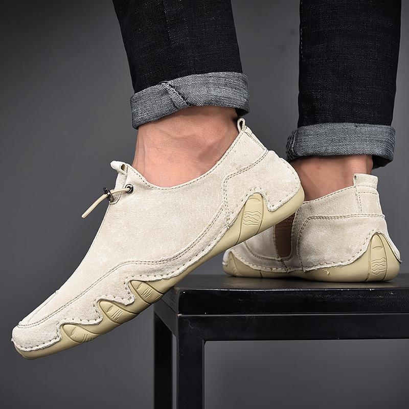 Мужские высококачественные мокасины Мужская повседневная обувь Мокасины Slip On Мужская обувь на плоской подошве Мужская обувь Мужская обувь для вождения Эластичная обувь из свиной кожи