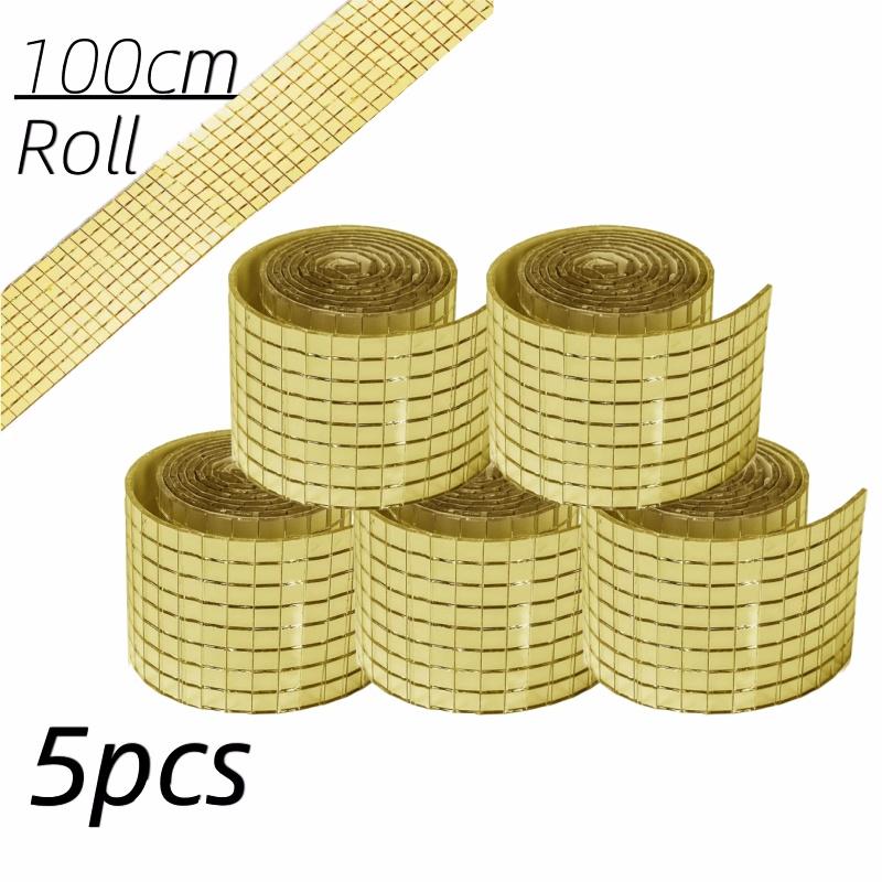 1/5 рулонов зеркальной мозаичной плитки самоклеящаяся блестящая крафтовая наклейка зеркальные стеклянные наклейки для диско-шара для DIY украшения для вечеринки набор ручной работы