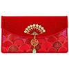 Exquisite Tassel Brocade Red Envelopes Magnetic Buckle Spring Festival Hongbao  Family Gathering