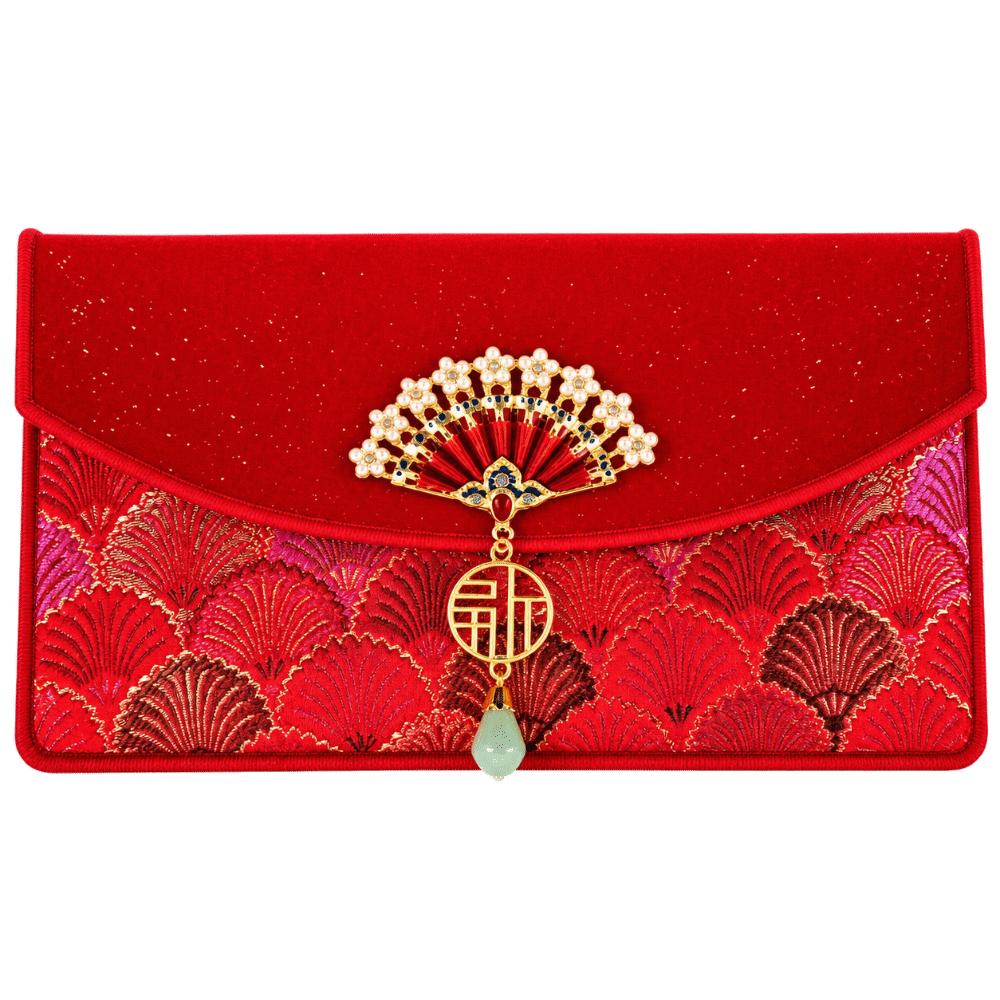 Exquisite Tassel Brocade Red Envelopes Magnetic Buckle Spring Festival Hongbao Family Gathering