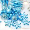 Restaurant Holiday Decor Festive Shatterproof Christmas Ornaments for Tree Decorations 40 Pcs Colored Hanging Balls for Parties