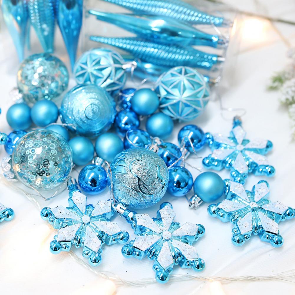 Restaurant Holiday Decor Festive Shatterproof Christmas Ornaments for Tree Decorations 40 Pcs Colored Hanging Balls for Parties
