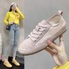 2025 Spring New Niche Retro Canvas Shoes Lace-up Color Matching Forrest Gump Shoes Casual Shoes Versatile Board Shoes