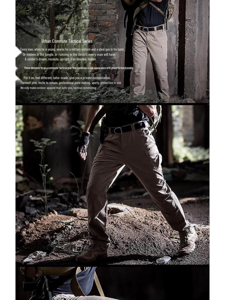 Мужские эластичные тактические походные брюки Mingpeng Thunder II - Уличная одежда для скалолазания и работы с манжетами