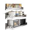Wall-Mounted 304 Stainless Steel Kitchen Spice Rack