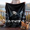Warm Flannel Throw Blanket,Eminem Lightweight Cozy Blanket For Bed Sofa And Daily Use