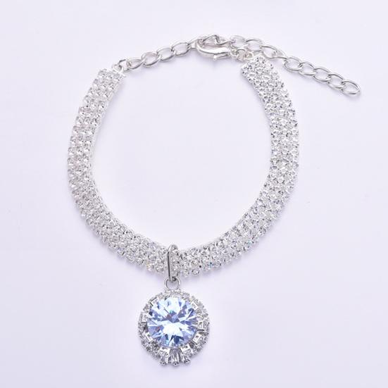 Ожерелье для питомца, привлекающее внимание, изысканное, блестящее, для питомца, кошки, собаки, украшения со стразами, ошейник, товары для питомцев