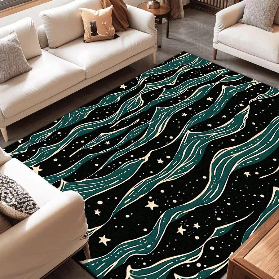 Современный абстрактный стиль ковер для гостиной нескользящий декор для спальни эстетичный ковер мягкий настраиваемый коврик для дивана стола легкая чистка