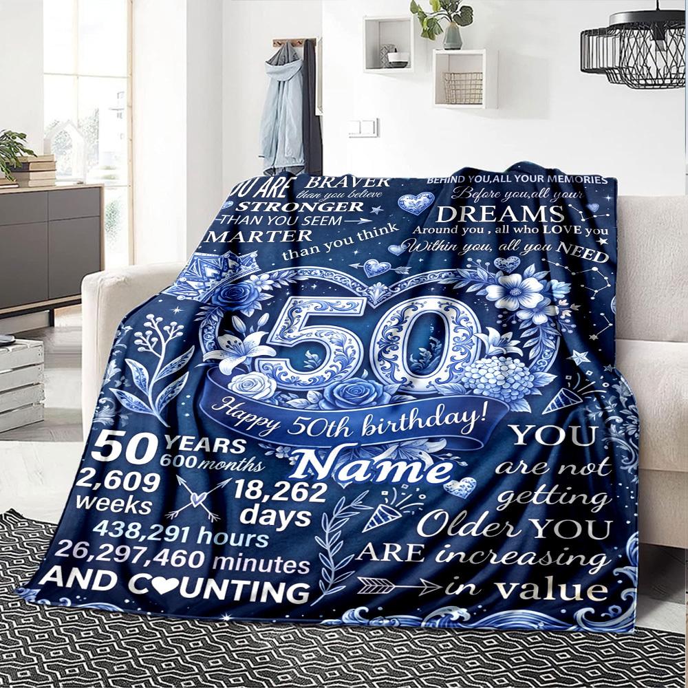 Ageless Spirit Celebrating 50 Years Multipurpose Blanket Ultrasoft Great For Sofa Couch Office Bed Picnics Allseason Use Cozy Home Lovers Suitable For