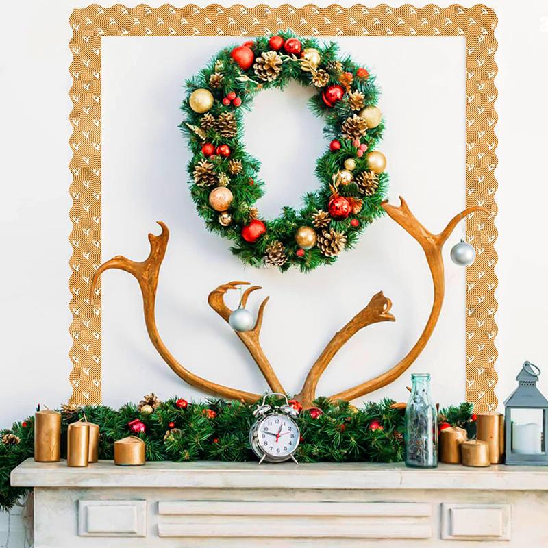 60Pcs Announcement Board Stickers Office Decorations Christmas Snowflake Stickers