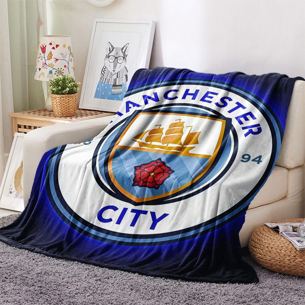 Etihad MCFC Ground Blanket, High quality Comfortable for All Seasons, Home Decor, Warmth and Comfort