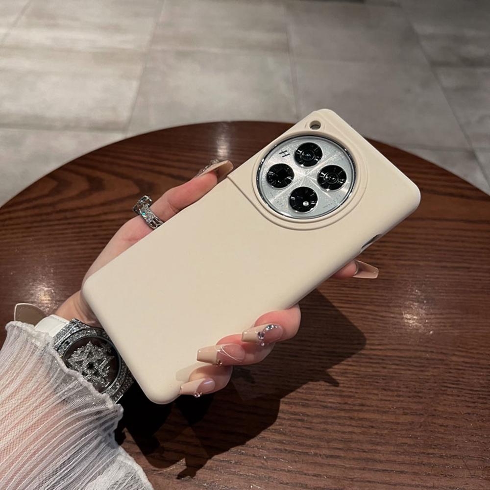 For OnePlus 12 5G Case Skin-Friendly Liquid Silicone+PC Phone Cover