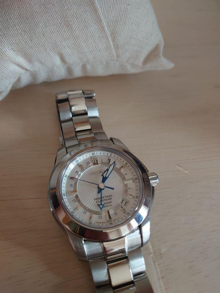 [USED] SEIKO GMT 8F56-00F0 A4 Pro Spec Wristwatch (Rare Item)