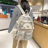 Backpacks Cartoon Teenage Student Transparent Backpack High School Student School Bag Black