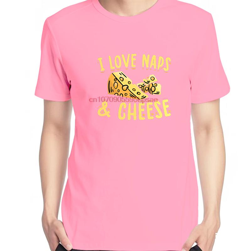 Cheese Naps Lover Gifts Graphic T Shirts Summer Tees Tops Cotton New Shirts And Tshirts Unisex Breathable Printing T Shirt