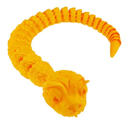 Игрушка змея, напечатанная на 3D-принтере, шарнирное украшение в виде змеи, гибкая игрушка-змея, украшение в виде животного для снятия стресса, подарок для взрослых