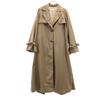 AMERI UNDRESSED Pleated Long Trench Coat Brown Women Used