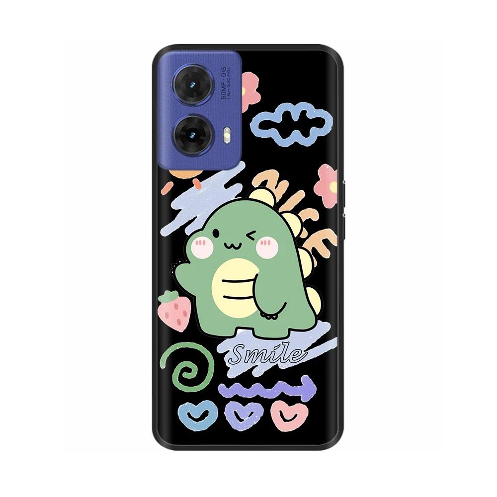 Чехол для Motorola Moto G85 Бабочка Мягкий Матовый Силиконовый Задняя Крышка Для Moto G85 5G Чехлы MOTOG85 G 85 5G Funda Полный Чехол для Телефона