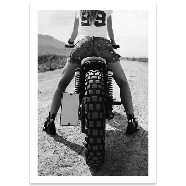 Сексуальные Женщины Постеры Плохая Девочка Черно-Белый Принт Холст Картины Настенное Искусство Для Современной Поп Комнаты Домашнее Украшение Картинки Фреска