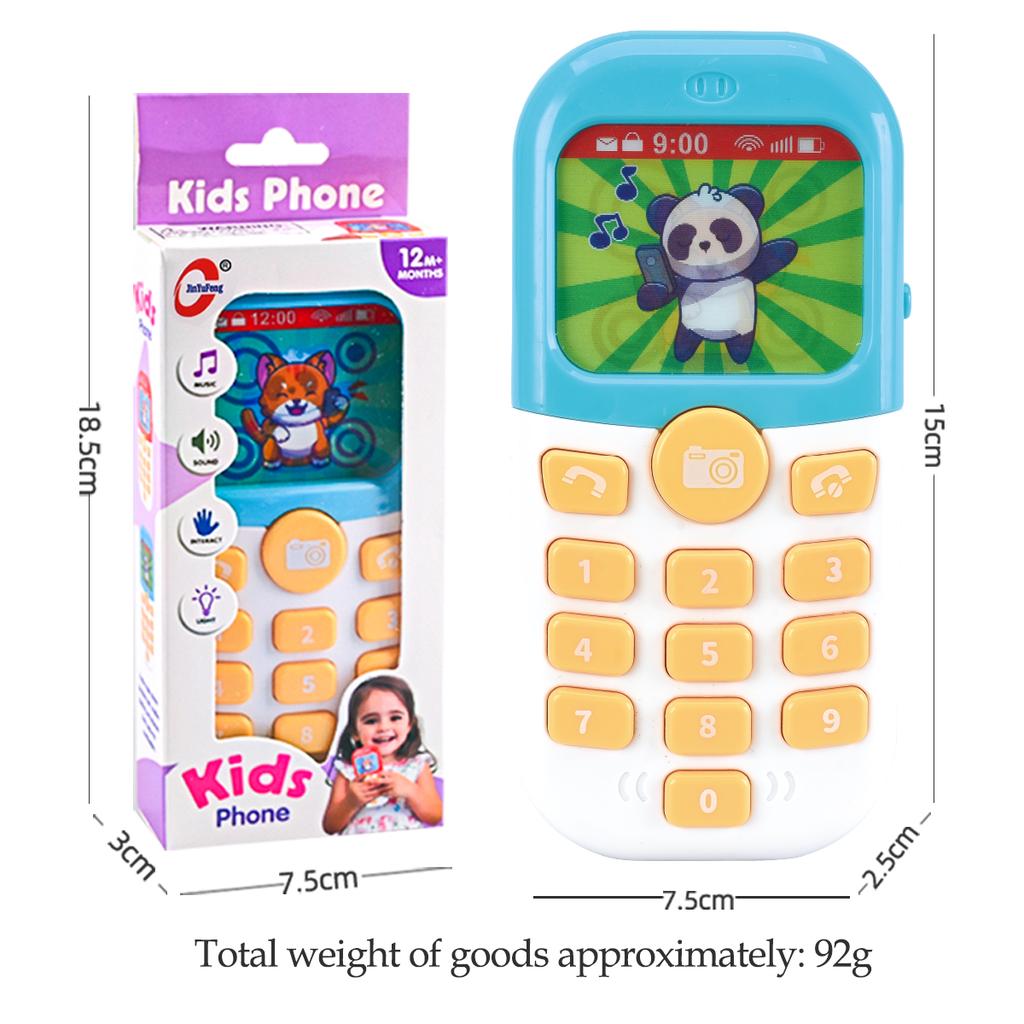 Smartphone Toys, Baby Phone with Music and Light Sound Interact Simulate Making Phone Calls, Gifts for Kids Not Include Battery