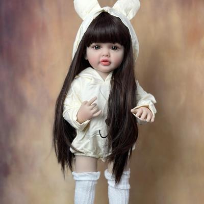 BZDOLL Реалистичная кукла Реборн для девочки 55 см 22 дюйма Мягкий винил Принцесса Малышка Арт Бебе Подарки на день рождения для ребенка