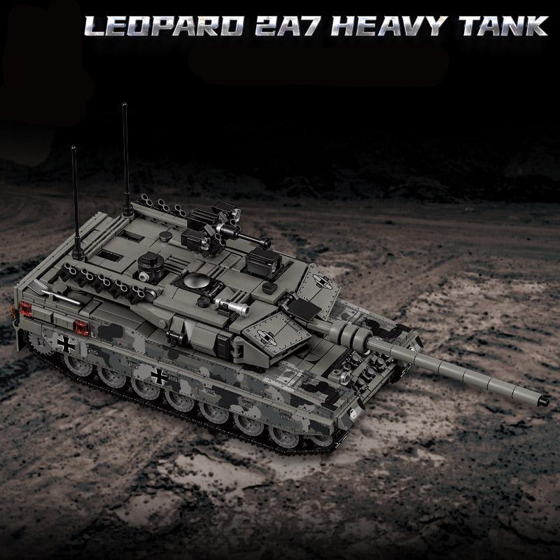 Военный WW2 MOC Leopard 2A7 Армейский Основной Боевой Танк Солдаты Строительные Блоки Кирпичи M1 T90M Набор Танков Для Детей Мальчиков Подарки